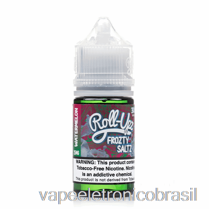 Vape Eletrônico Ponche De Melancia - Suco Roll-upz Sal - 30ml 25mg